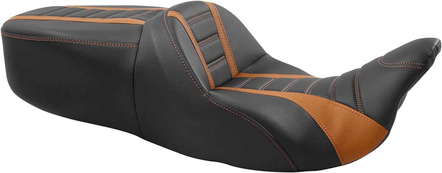 TCT-MOTORPARTS Rider Passenger Seat Fit For Harley Touring Road King FLHR Street Glide FLHX 2009-2022; Road Glide Electra Glide Ultra Classic FLHTCU 2014-2023 Black - TCT-MOTORPARTS Rider Passenger Seat Review