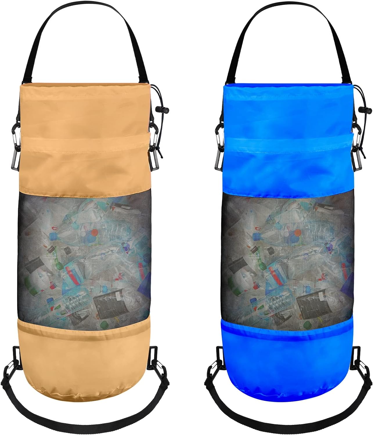 2 Packs Portable Boat Accessories Trash Bags Mesh Trash Bags Boats Trash Can Boat Garbage Container for Boat Kayak Camper Fishing Cabin Storage Men Women Adults