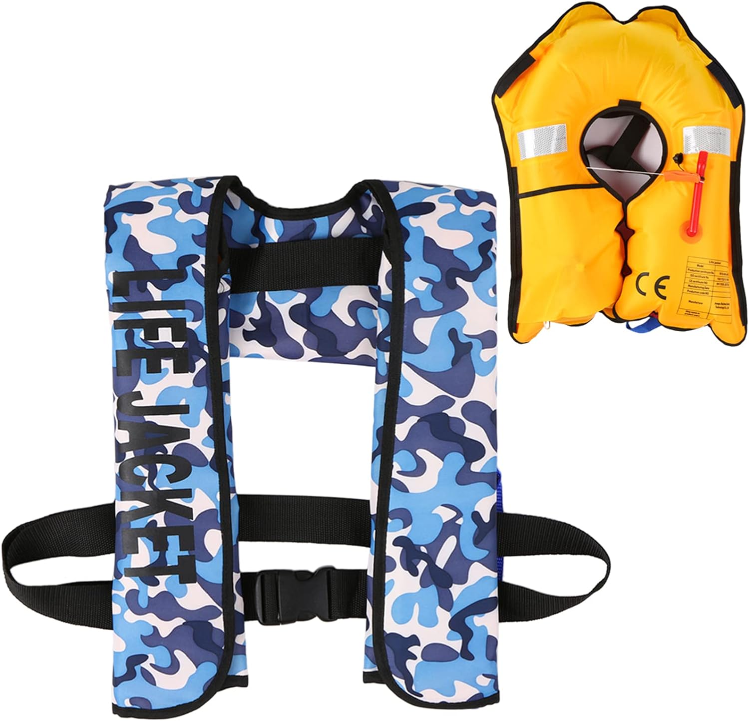 Adult Automatic Water Sports Vest for Boating Fishing Kayaking Paddling