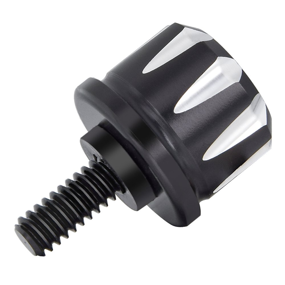 Amazicha Black Seat Bolt Screw Stainless Steel Compatible for Harley Davidson Seat with 1/4-20 Thread