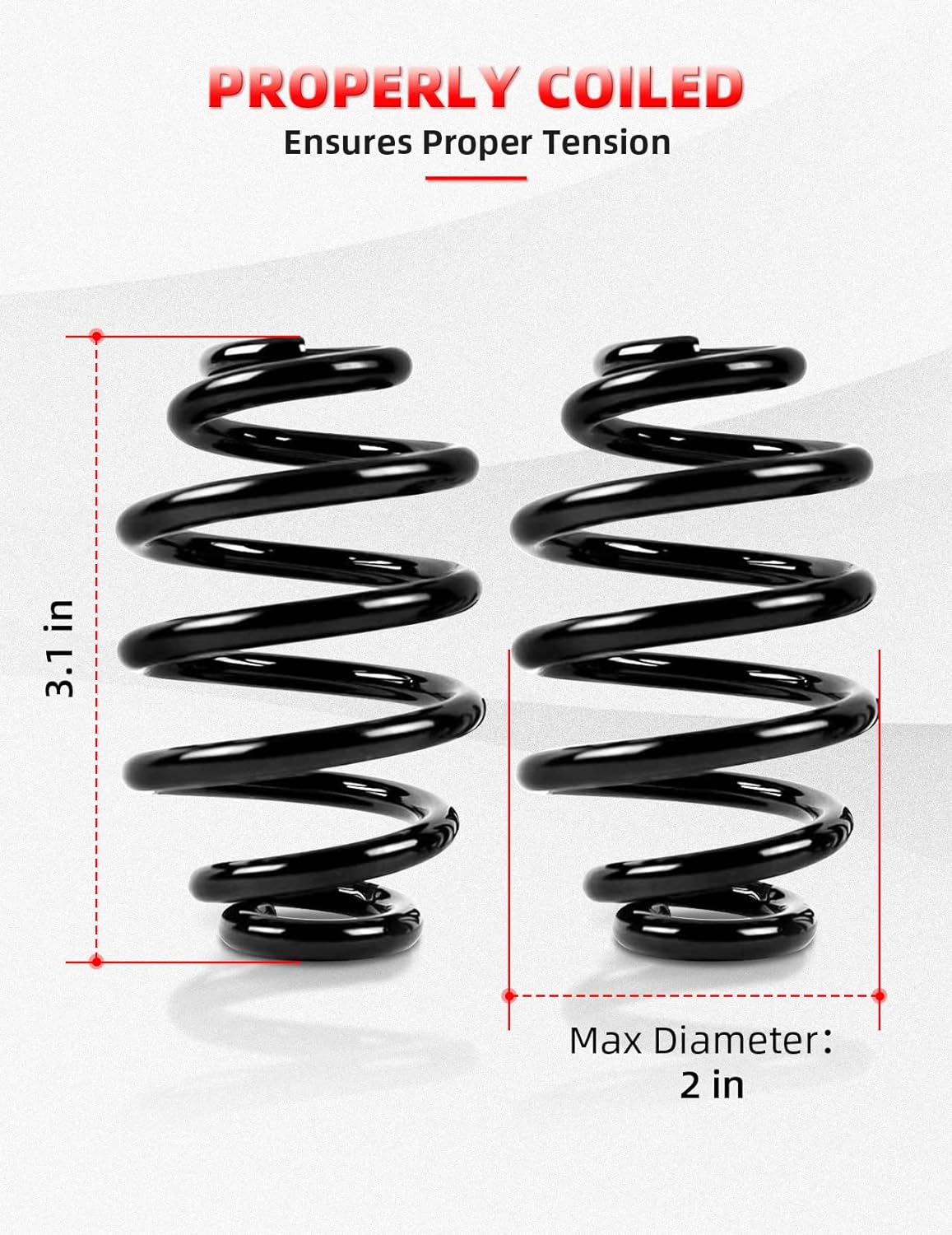 Amazicha Black Solo Seat Springs 3 for Harley Davidson Chopper Bobber Softail Sportster