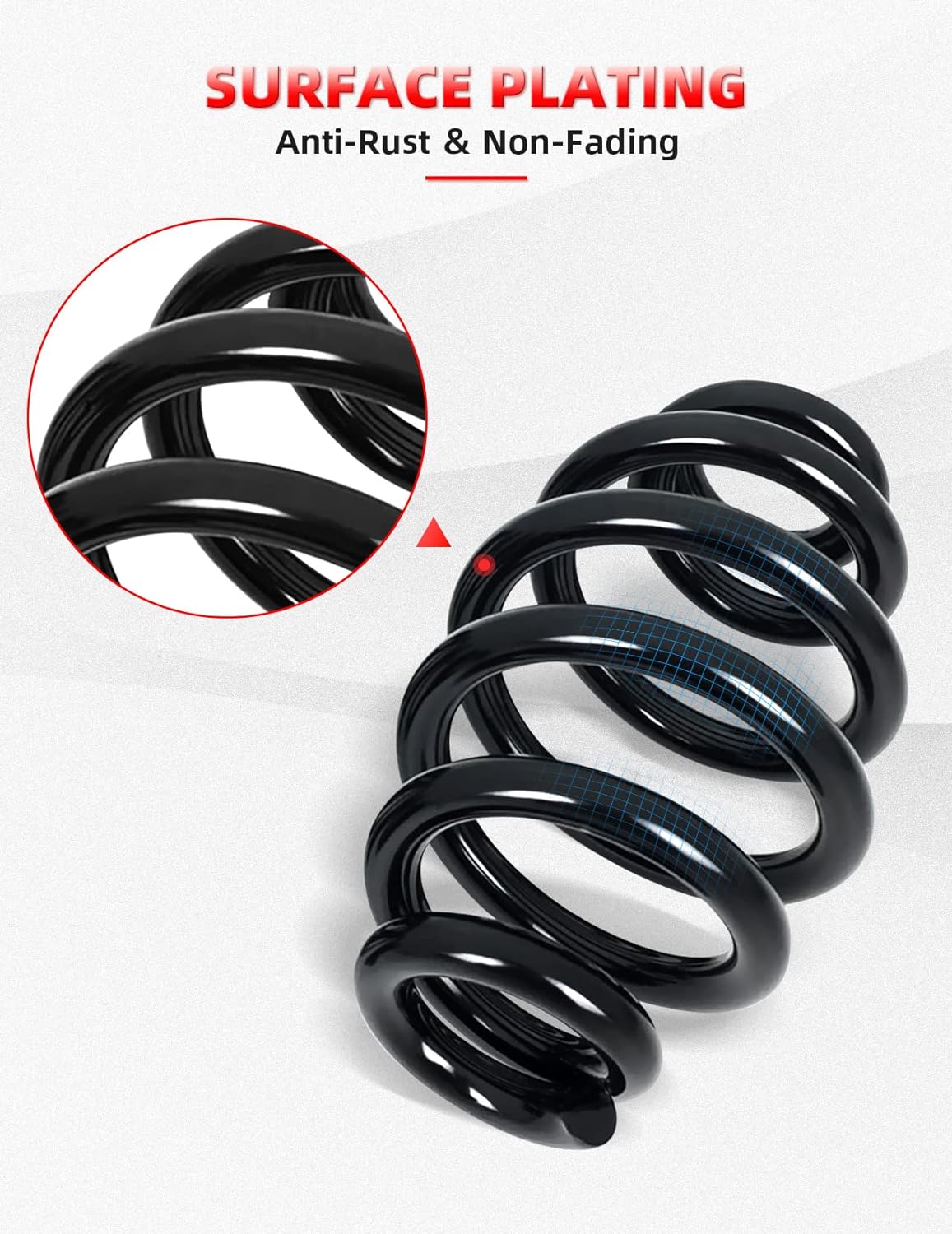 Amazicha Black Solo Seat Springs 3 for Harley Davidson Chopper Bobber Softail Sportster