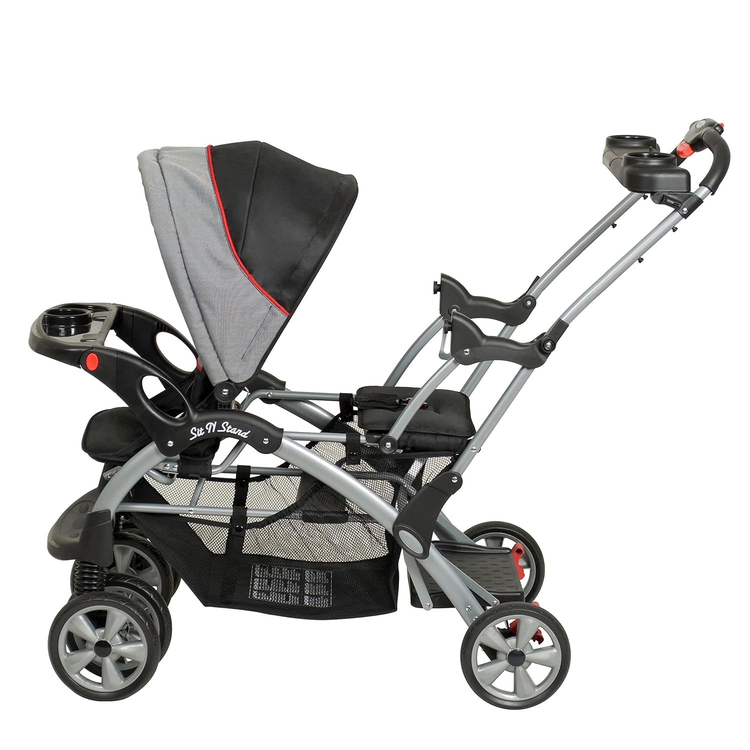 Baby Trend Sit N Stand Double Stroller, Onyx