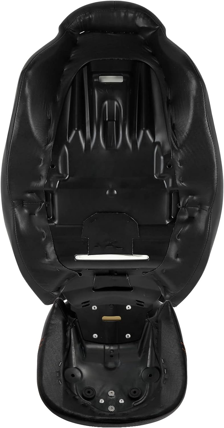 Black Diamond Low Profile Pillion Passenger Rider Seat fits for Harley Davidson Touring and Tri Glide models 2009-later, for Road King Street Glide Road Glide Electra Glide models