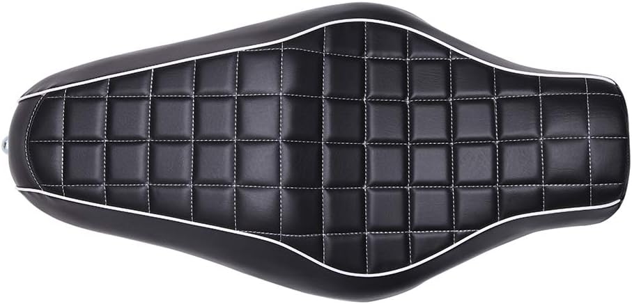 Black Motorcycle Driver Passenger Two Up Seat for Harley Sportster 883 1200 48 72