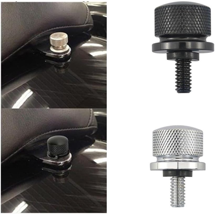 Black Stainless Steel Seat Bolt Screw Suitable to for Harley Davidson 1996-2023