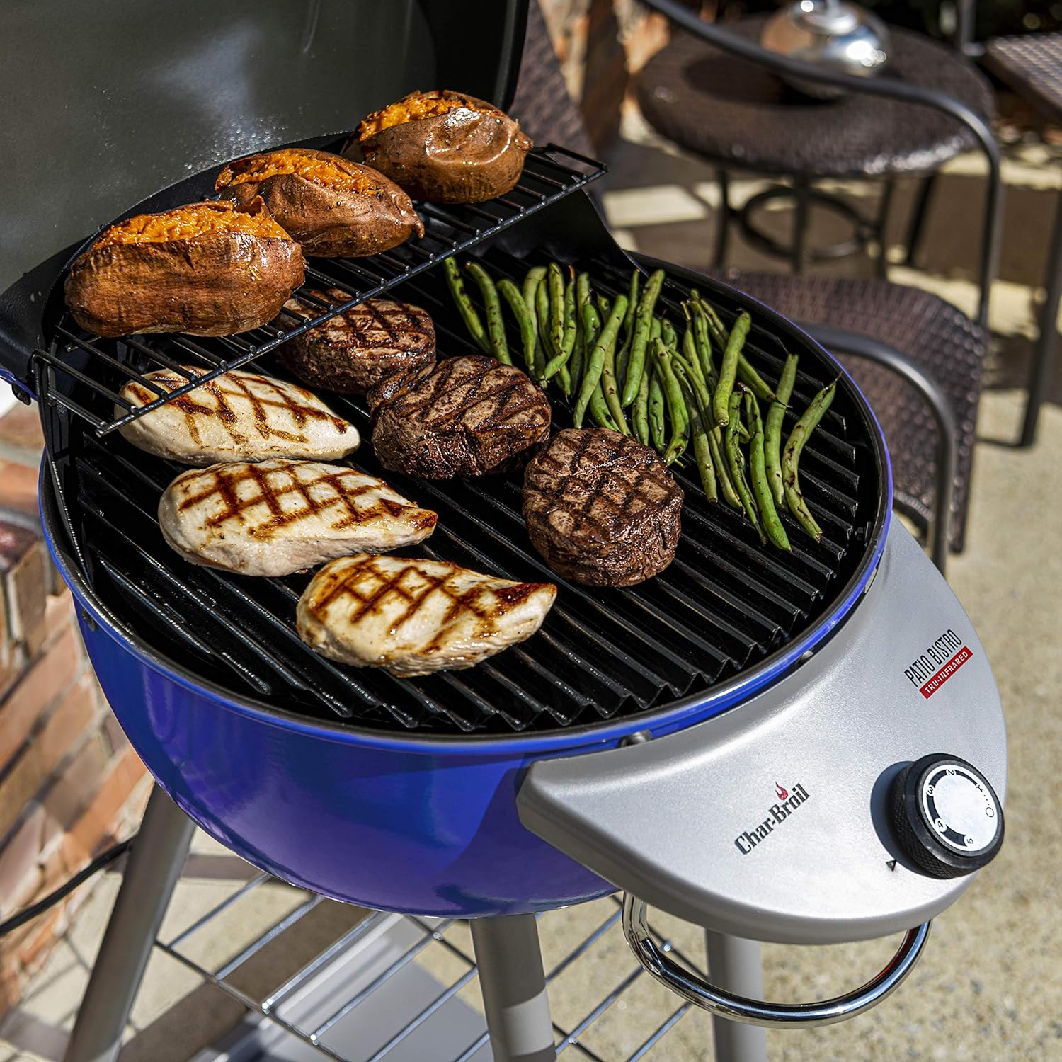 Char-Broil® Patio Bistro® TRU-Infrared™ Electric Grill, Red – 20602109