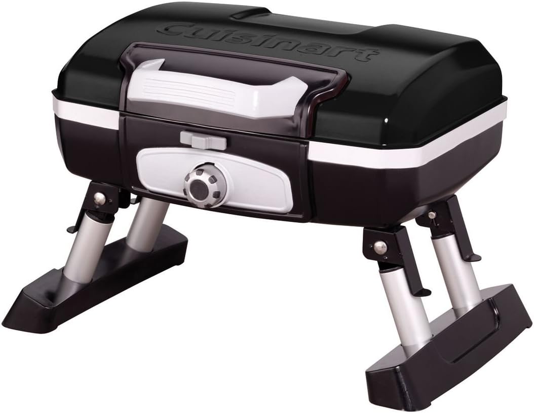 Cuisinart CGG-180TS Petit Gourmet Portable Tabletop Gas Grill, Stainless Steel