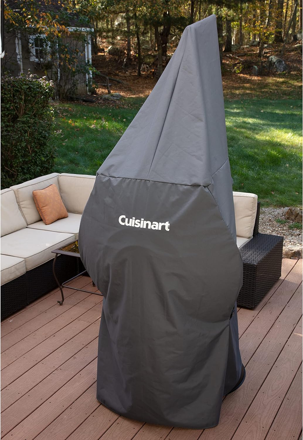 Cuisinart COH-500 Portable Tabletop Patio, 11,000 BTU Outdoor Propane Heater with Safety Tilt Switch and Burner Screen Guard, 30 sq. Foot Heat Range, Black