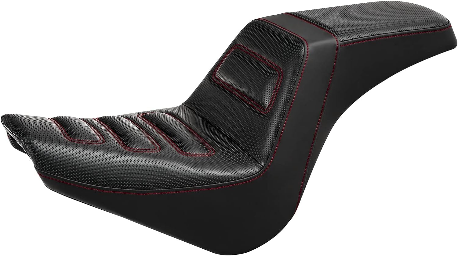 Driver Passenger Two-up Seat Fit For Harley Street Bob FXBB 2018-UP, Black