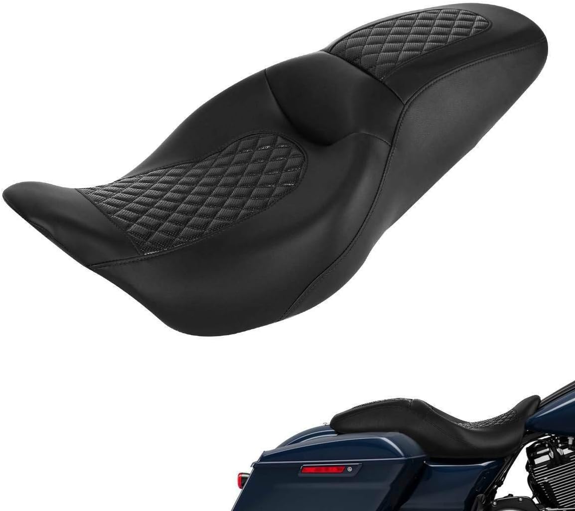 Driver Rear Passenger Seat For Harley Touring Road King Street Glide Electra Glide Road Glide 2009-2023