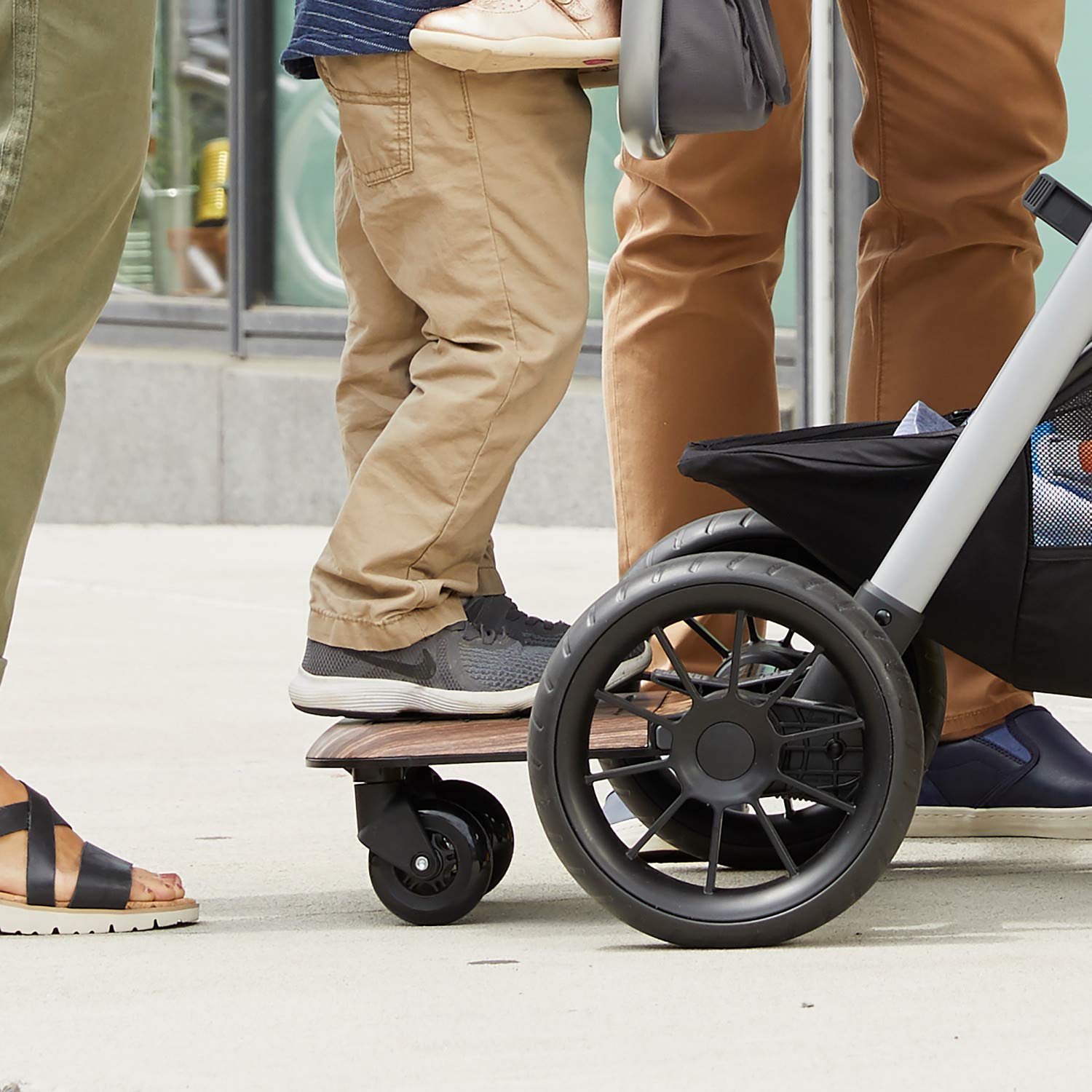 Evenflo Stroller Rider Board, Convenient Riding Options, Non-Skid Surface, Smooth-Ride Wheels, Easy to Use, Holds up to 50 Pounds, No Additional Parts Needed - 1 Count (Pack of 1)