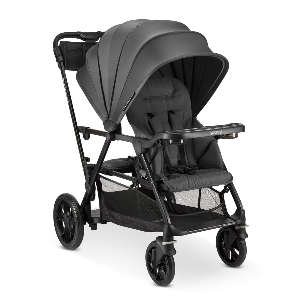 Joovy New Caboose RS Stroller, Premium Sit and Stand Stroller, Jet