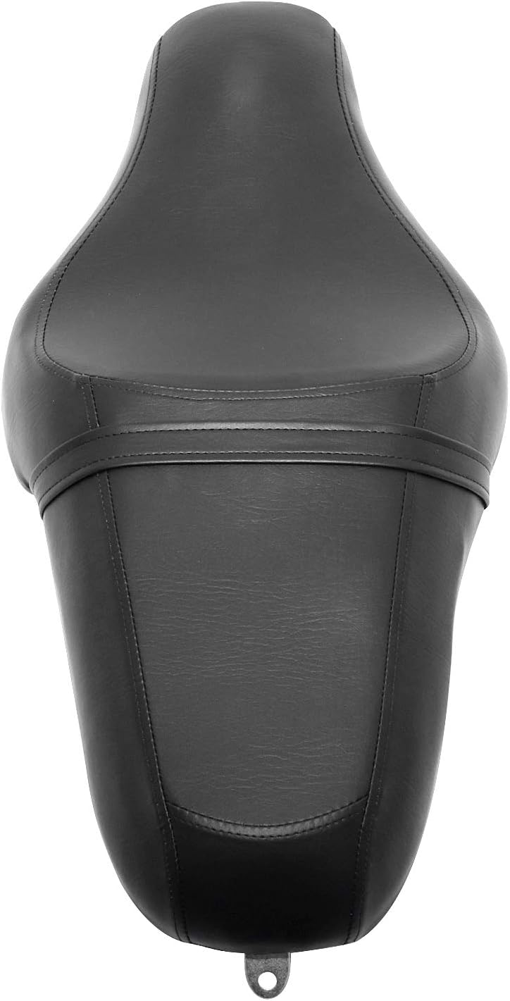 Motorcycle Front Driver Rear Passenger Two Up Leather Seat Cushion for Harley Sportster Iron 883 XL 1200,Black