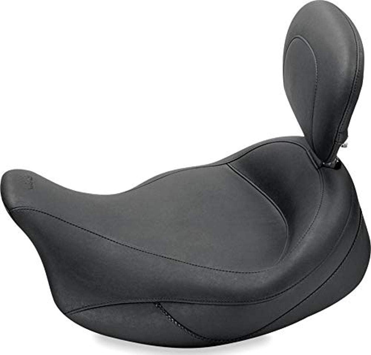 Mustang Motorcycle Seats 79006 Super Touring Deluxe One-Piece Seat for Harley-Davidson Electra Glide Standard, Road Glide, Road King  Street Glide 2008-21, Deluxe, Black, Extended Reach