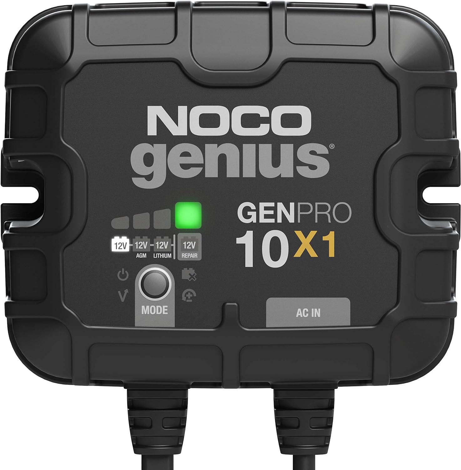 NOCO 10A Smart Marine Battery Charger for AGM, Lithium, and Deep-Cycle Batteries - 12V, Waterproof, Onboard Boat