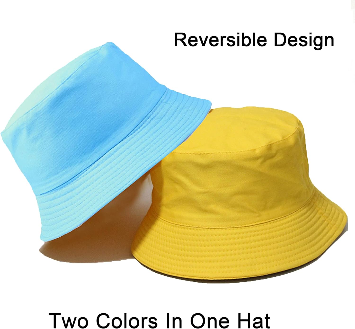 PFFY Bucket Hat for Women Men Cotton Summer Sun Beach Fishing Cap