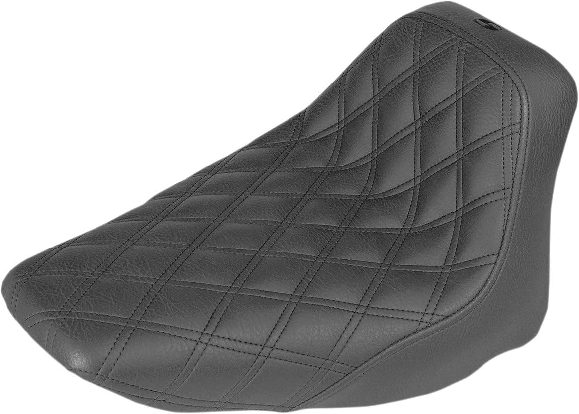 Saddlemen Renegade LS Solo Seat (Standard) (Black) Compatible With 06-17 HARLEY FLSTC