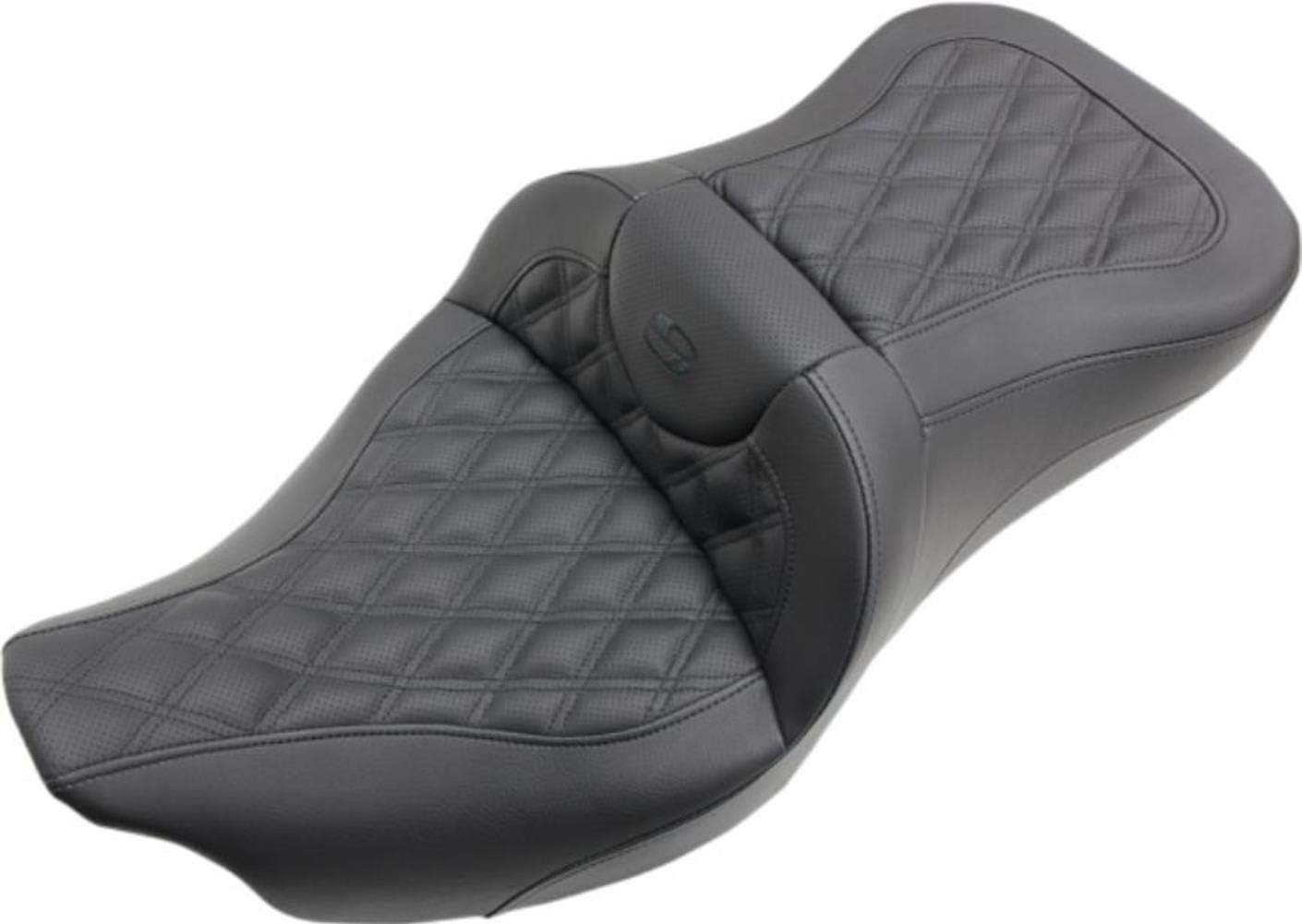 Saddlemen Road Sofa LS Seat for 2007 Harley-Davidson Road King FLHR Motorcycle Accessories - Black