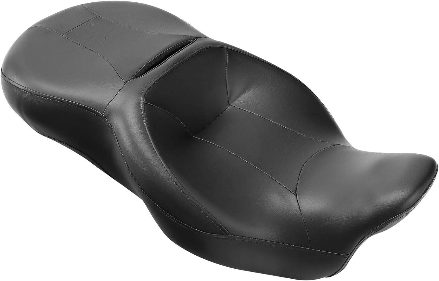 SLMOTO Hammock Seat Motorcycle Seat Two Up Rear Hammock Rider Passenger Seat Rider and Passenger Seat fits for Harley Davidson Touring and Tri Glide models 2009-2023