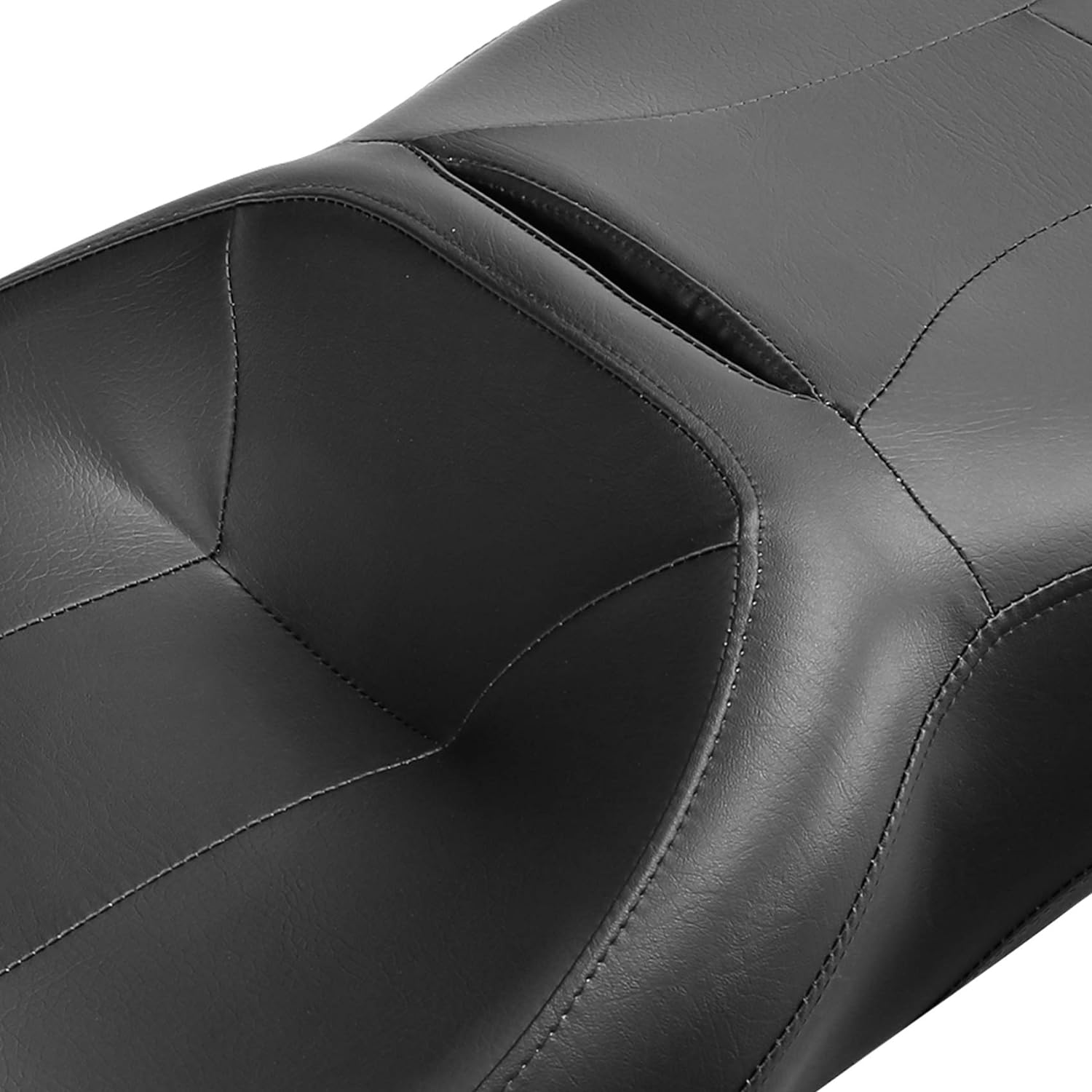 SLMOTO Hammock Seat Motorcycle Seat Two Up Rear Hammock Rider Passenger Seat Rider and Passenger Seat fits for Harley Davidson Touring and Tri Glide models 2009-2023