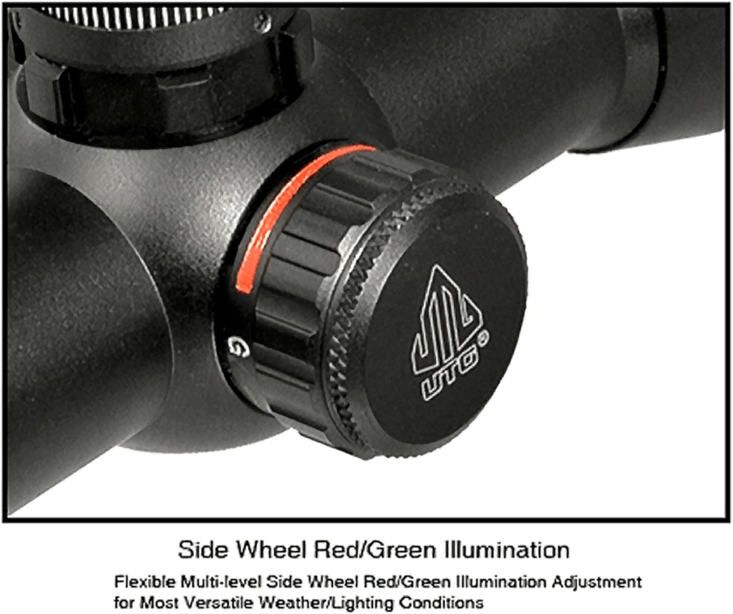 UTG 4X32 1 Crossbow Scope, Pro 5-Step RGB Reticle, QD Rings