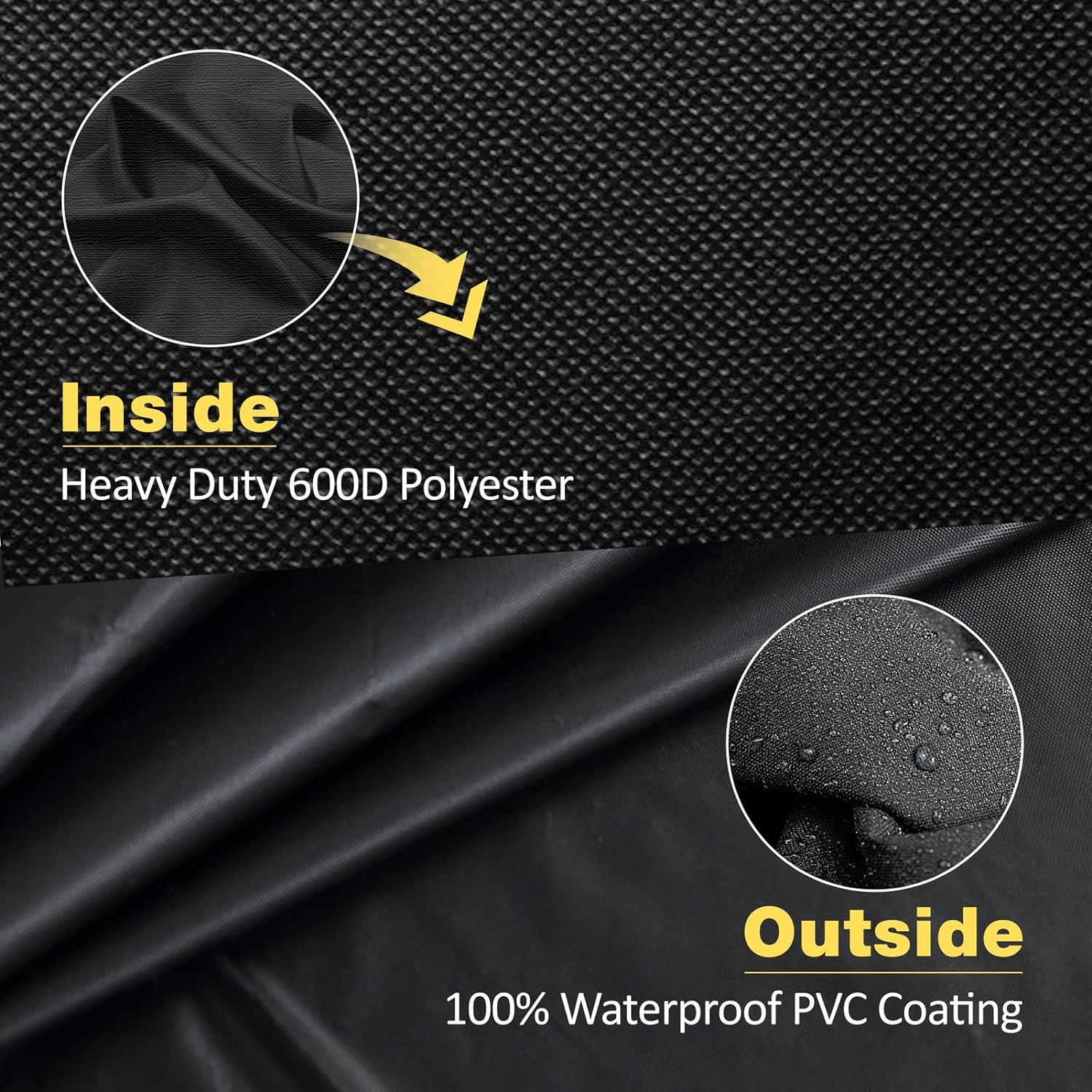 Waterproof Generator Cover 24 Inch - Heavy Duty 600D Polyester Generator Covers for Universal Portable Generators 3500-4500 Watt, Weather/UV Protection Ourdoor Generator Cover（24×18×20 in）