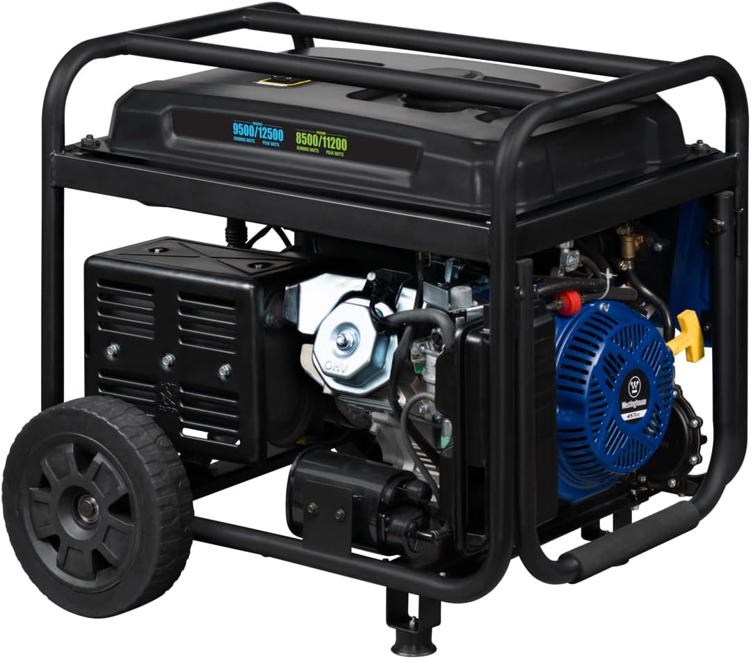 Westinghouse Outdoor Power Equipment 12500 Peak Watt Dual Fuel Home Backup Portable Generator, Remote Electric Start, Transfer Switch Ready, Gas and Propane Powered, CARB Compliant