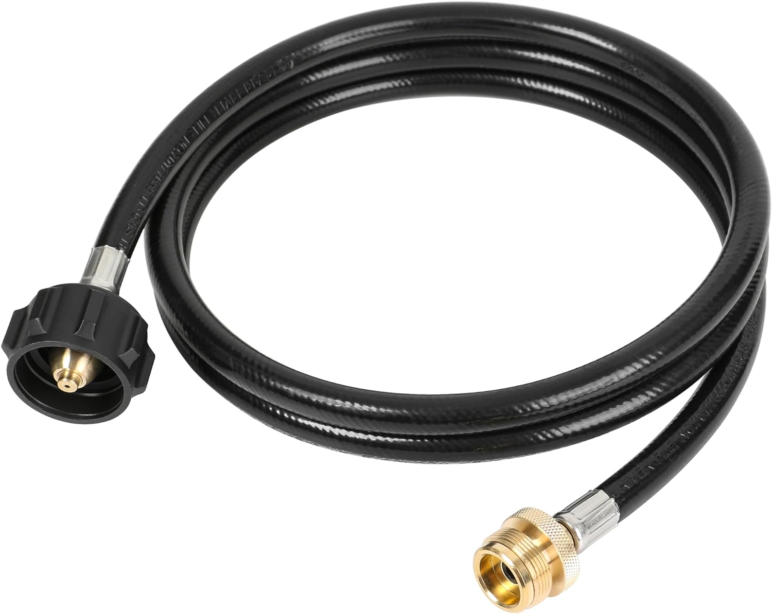 ATKKE 1lb to 20lb Propane Tank Adapter Hose, 6 Feet 1 lb to 20 lb Propane Hose Converter Replacement for Weber Q Grill, Coleman Grill, Blackstone 17 - 22 Griddle and More Portable Appliances