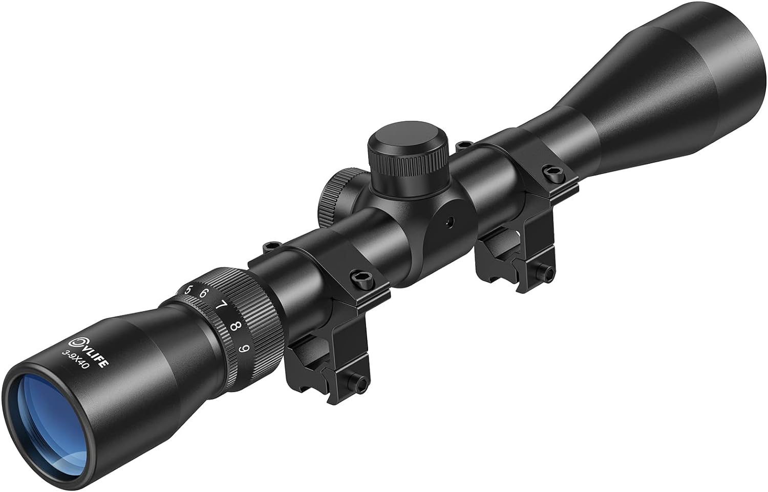 CVLIFE 3-9x40 Optics R4 Reticle Crosshair Scope with Free Mounts