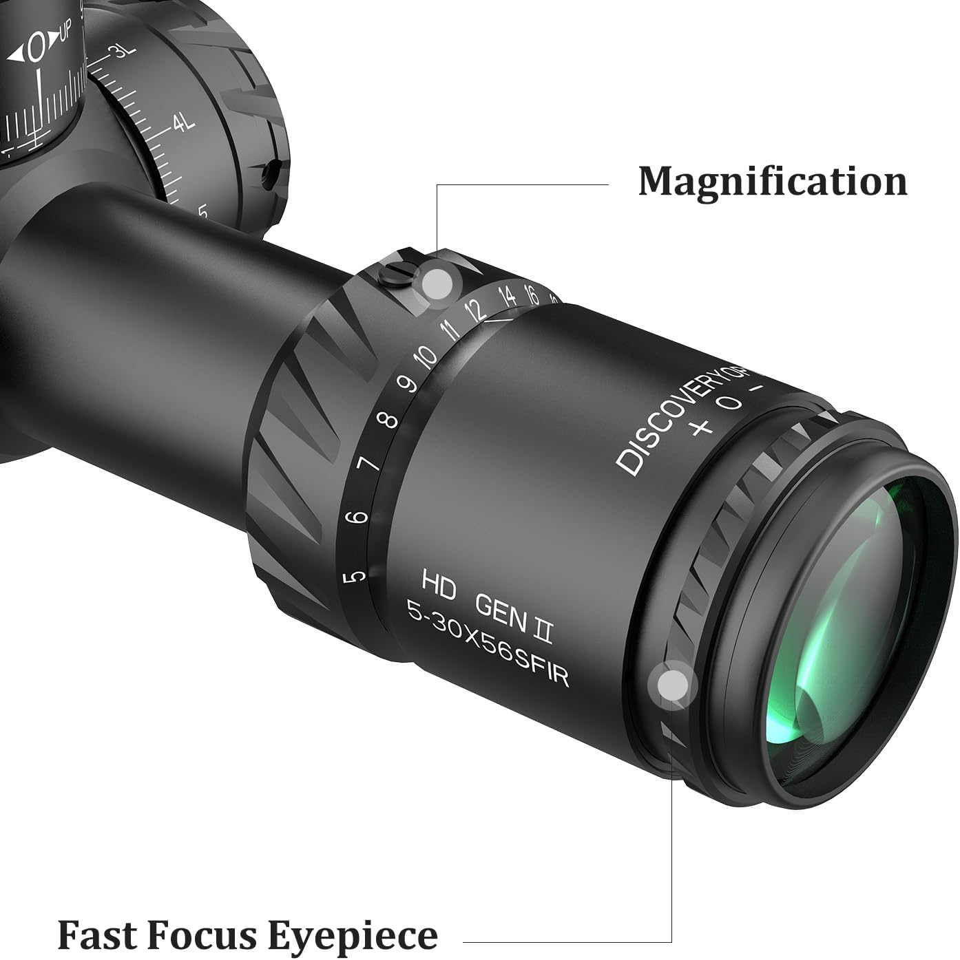 DISCOVERYOPT HD GEN-II 5-30x56 Rifle Optics, First Focal Plane, FFP Rifle Scope with Red Illuminated Reticle, Zero Stop 34mm Tube, Long Range RifleScopes for Hunting and Precision Shooting…