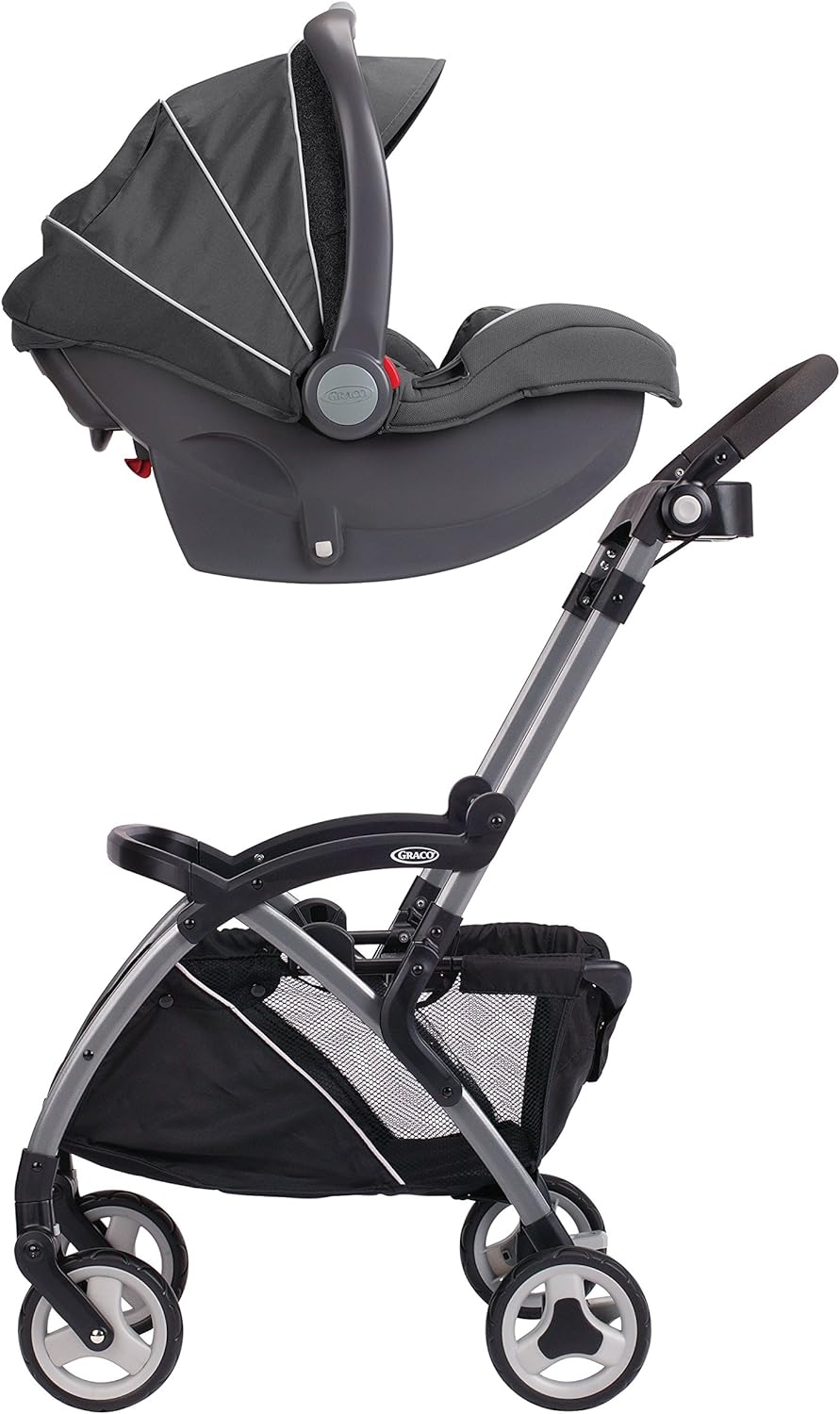 Graco SnugRider Elite Car Seat Carrier, Lightweight Frame, Travel Stroller Accepts any Graco SnugRide Infant Car Seat, Black