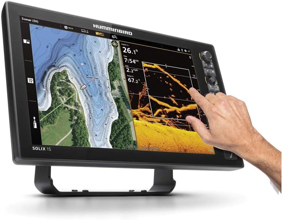 Humminbird SOLIX 15 G2 Fish Finder with CHIRP, Mega Si+, GPS, and 15.4-Inch-Display