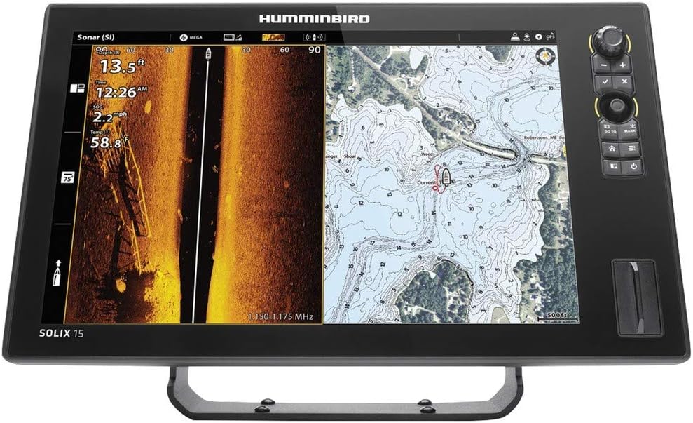 Humminbird SOLIX 15 G2 Fish Finder with CHIRP, Mega Si+, GPS, and 15.4-Inch-Display