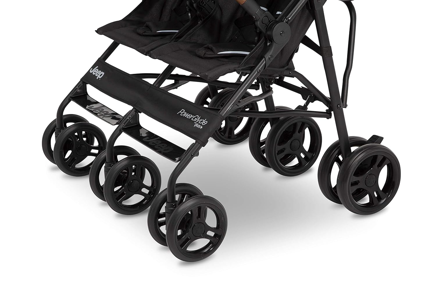 Jeep PowerGlyde Plus Side x Side Double Stroller by Delta Children, Black