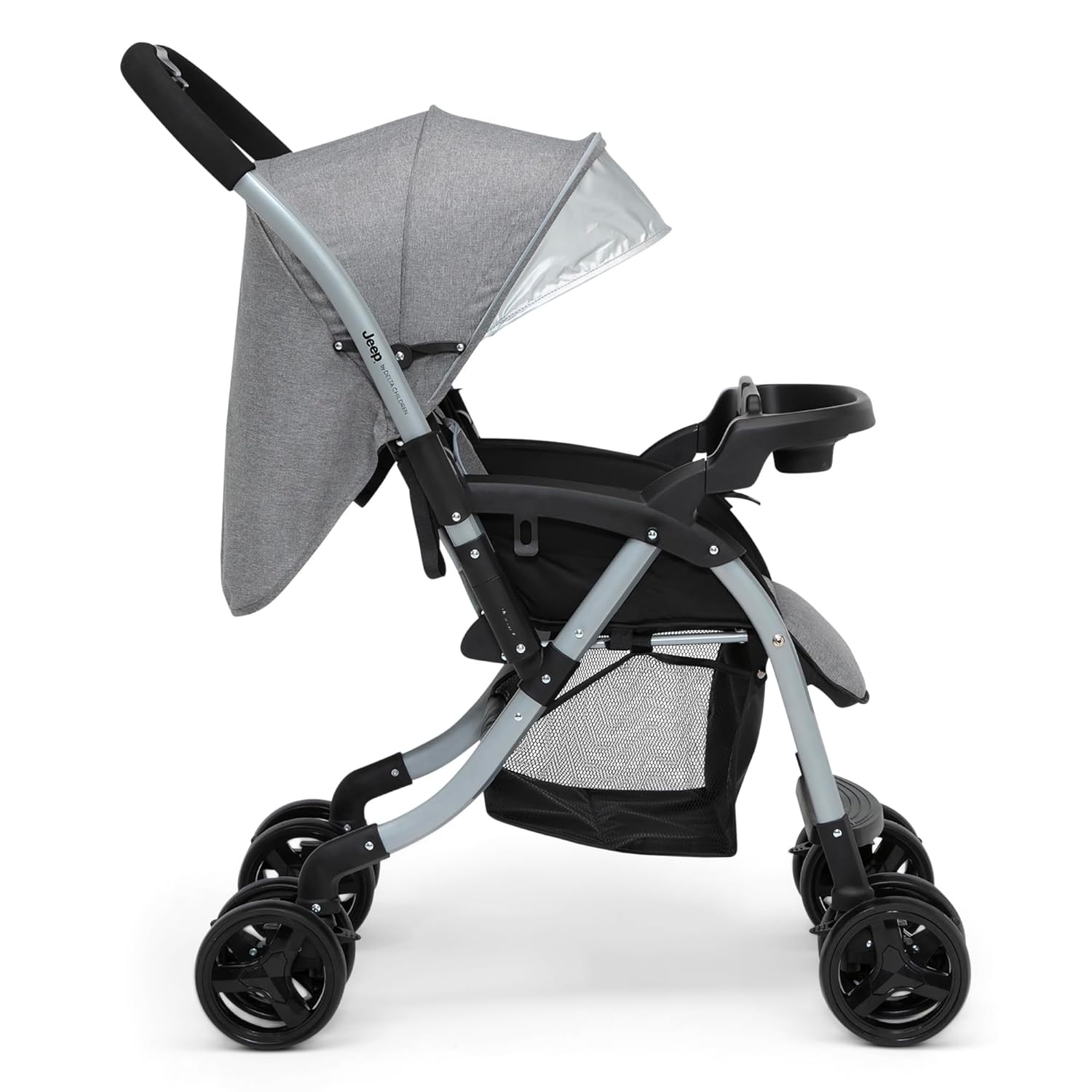 Jeep Unlimited Reversible Handle Stroller, Grey Tweed