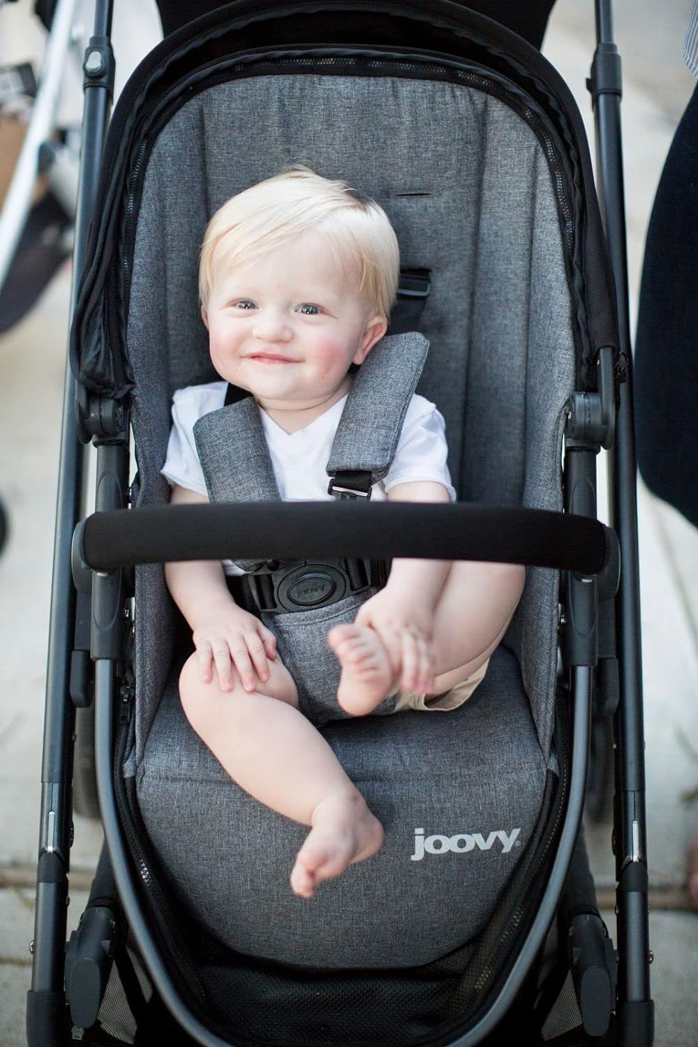 Joovy Qool Stroller, Customizable Stroller, Single, Double, Triple, Grey Melange