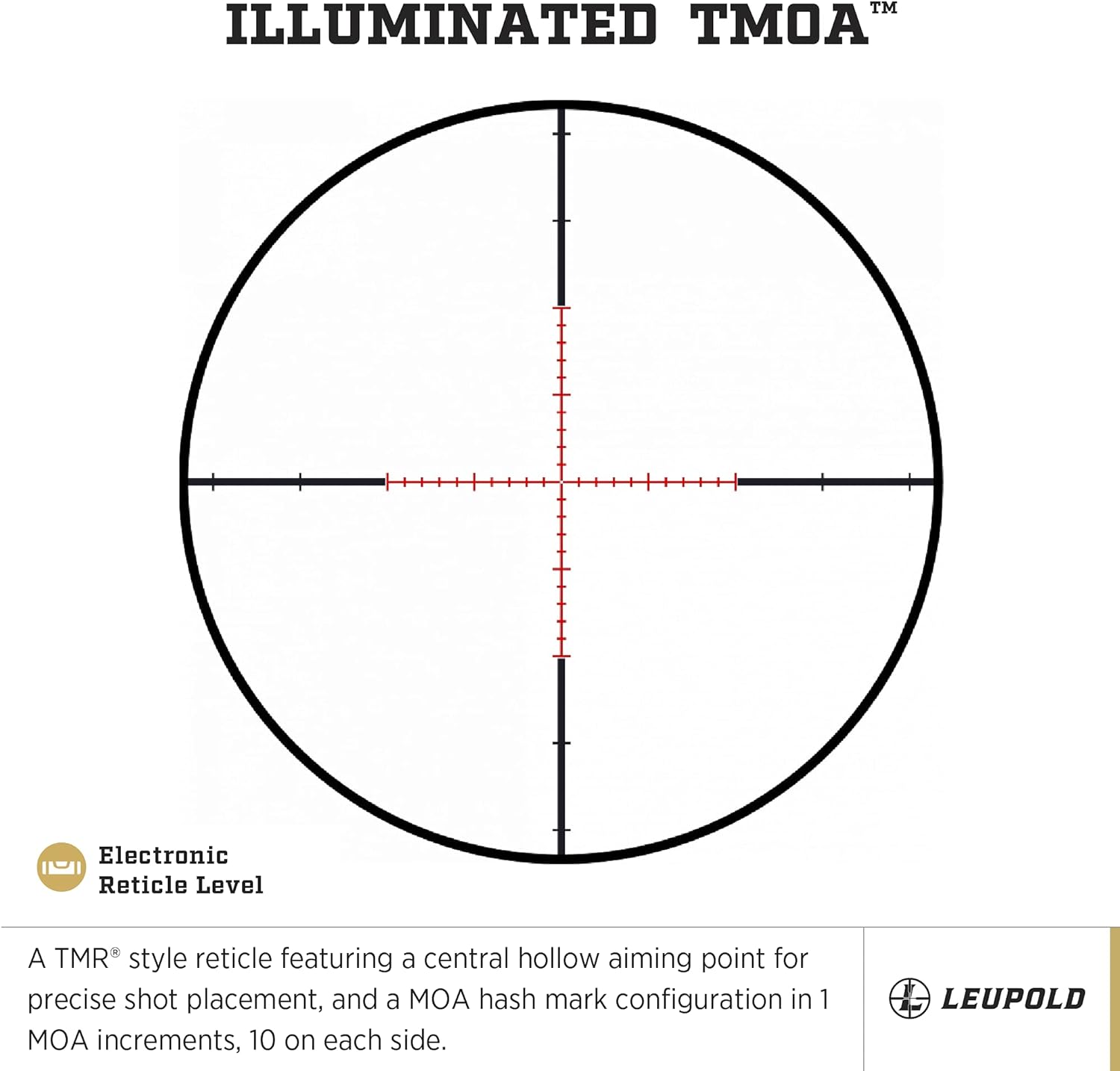 Leupold, VX-6HD Riflescope, 3-18x50mm, 30mm Tube, Target MOA Reticle, Matte Black, Model: 171576