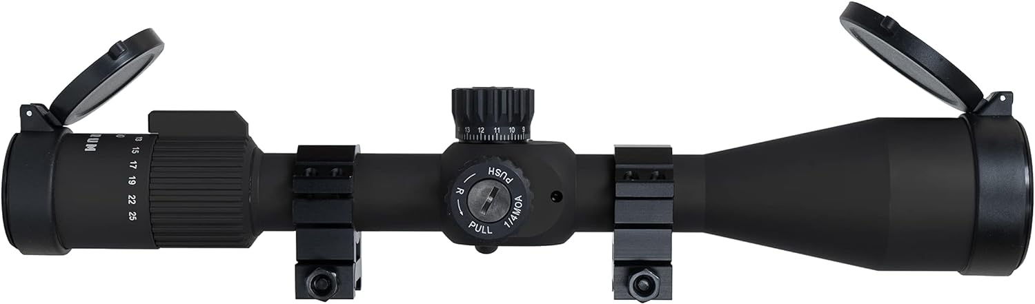 Monstrum G3 5-25x50 First Focal Plane FFP Rifle Scope with Illuminated MOA Reticle and Parallax Adjustment