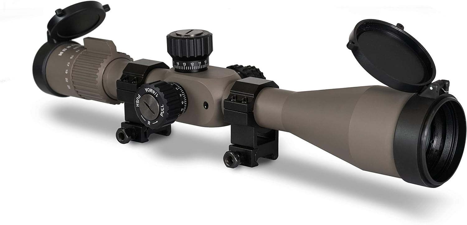 Monstrum G3 5-25x50 First Focal Plane FFP Rifle Scope with Illuminated MOA Reticle and Parallax Adjustment