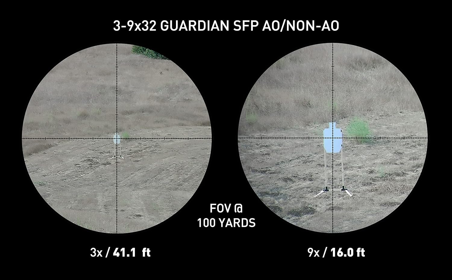 Monstrum Guardian Series AO Rifle Scope with Parallax Adjustment