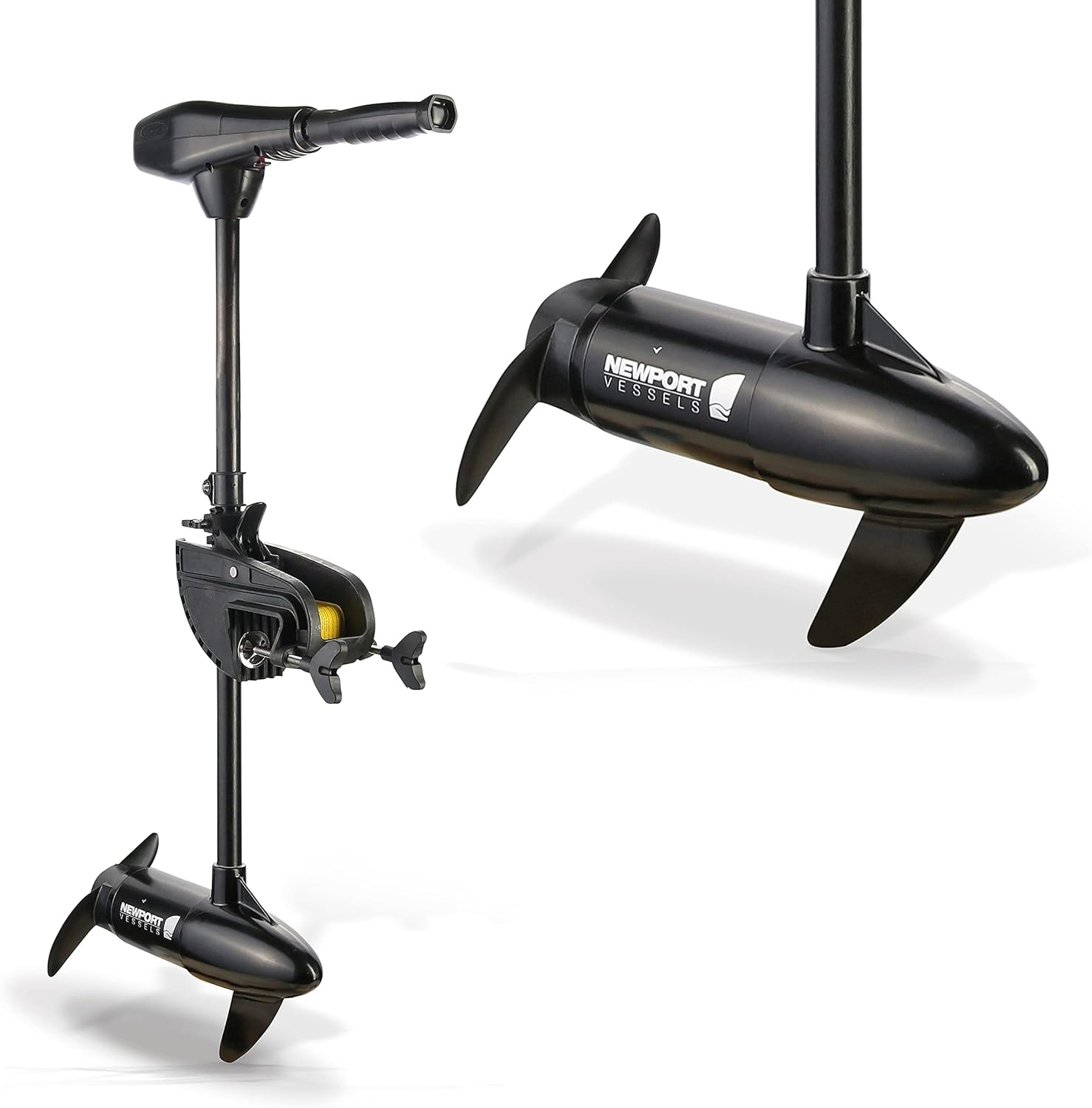 Newport NV-Series Thrust Saltwater Transom Mounted Trolling Electric Trolling Motor w/LED Battery Indicator