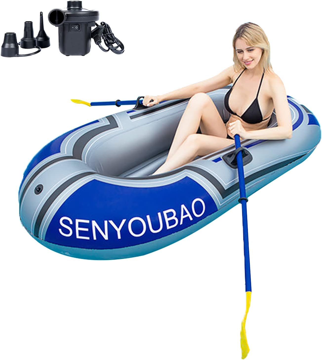 PLKO Inflatable Boat,Swimming Pool and Lake Inflatable Boat