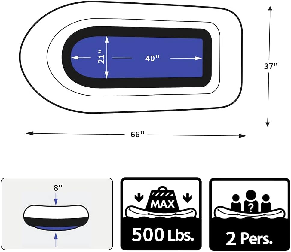 PLKO Inflatable Boat,Swimming Pool and Lake Inflatable Boat