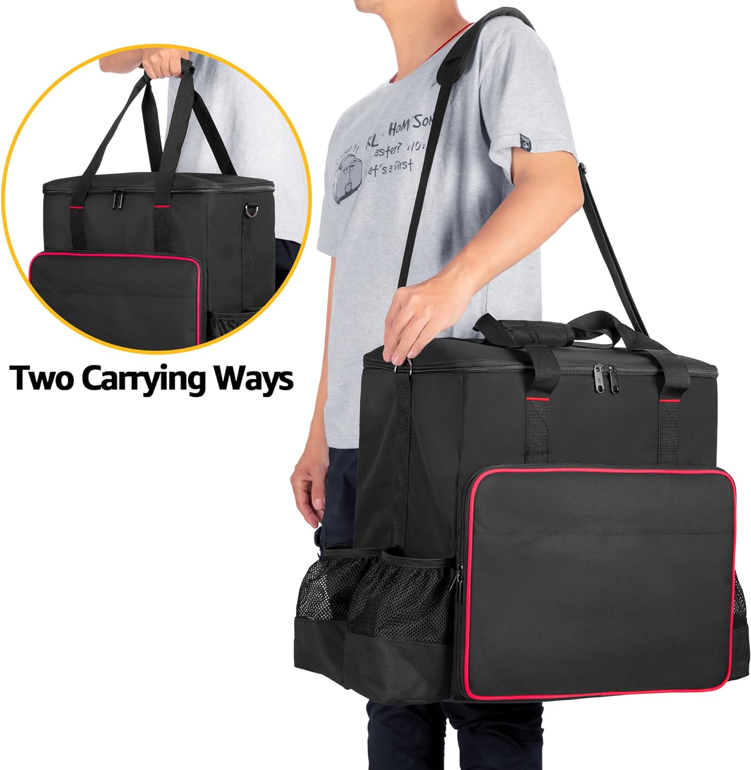 samdew Big Heater Carry Bag Compatible with Mr. Heater Big Buddy Propane Heater, Portable Heater Carrying Case Compatible with Mr. Heater MH18B, with Multiple Pockets, Thick Padded  Anti-slip Bottom