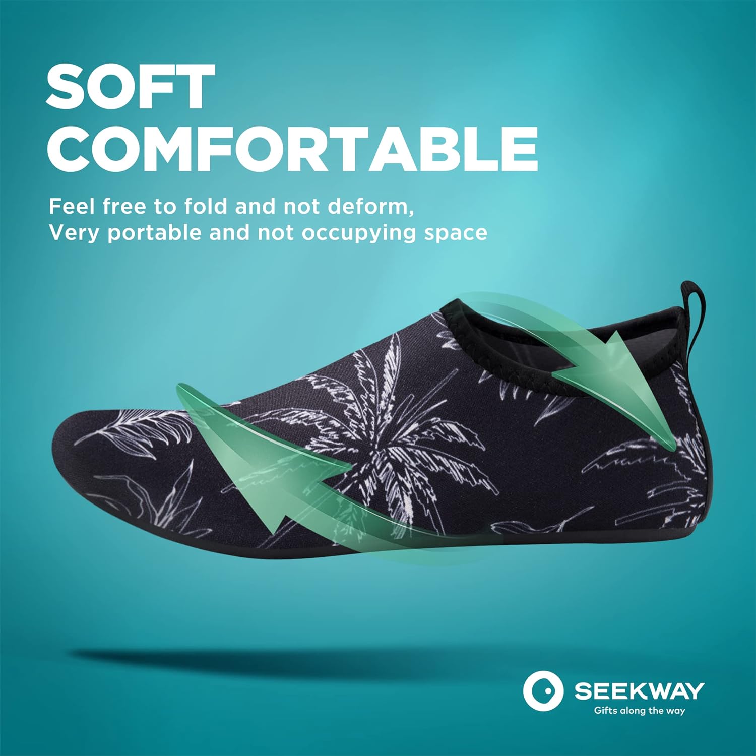 SEEKWAY Water Shoes Barefoot Aqua Socks Quick-Dry Non Slip Shoes for Beach Swim Pool River Boating Surf Women Men SK002