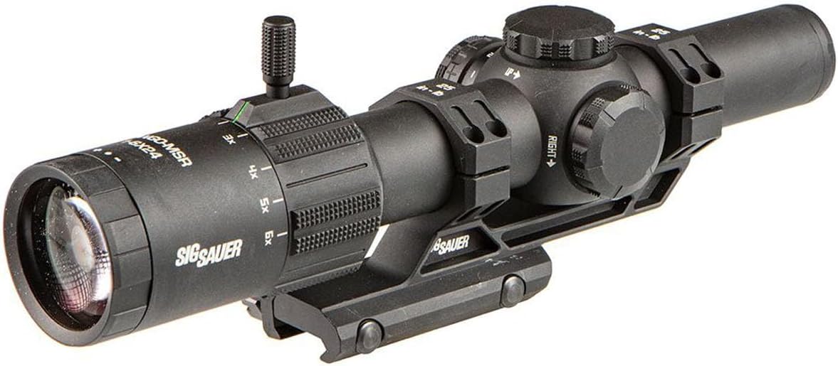 SIG SAUER Tango-MSR LPVO 1-6X24mm Waterproof Fog-Proof Rugged Tactical Hunting Scope | Illuminated MSR BDC-6 Reticle