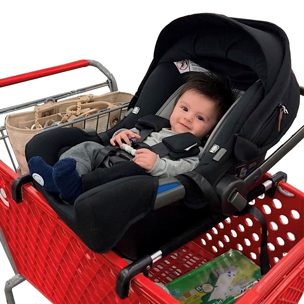 Totes Babies - Car Seat Carrier for Shopping Carts, Allows Babies, Newborns, Infants and Toddlers to Stay Snug or Sleeping in Car Seat While Parents Shop, As Seen on Shark Tank