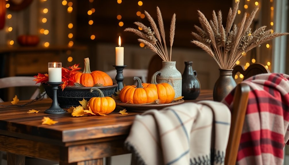 autumn themed decor and accessories