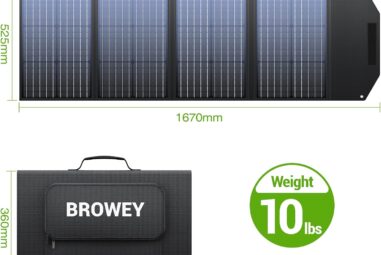 BROWEY 120W Solar Panel Review